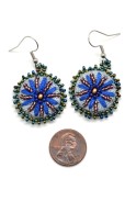 Denim Daisy Earrings